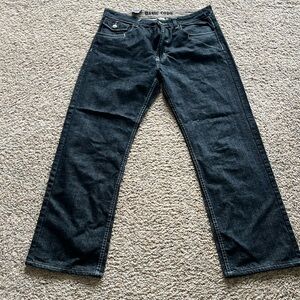 black denim baggy pants 38x34